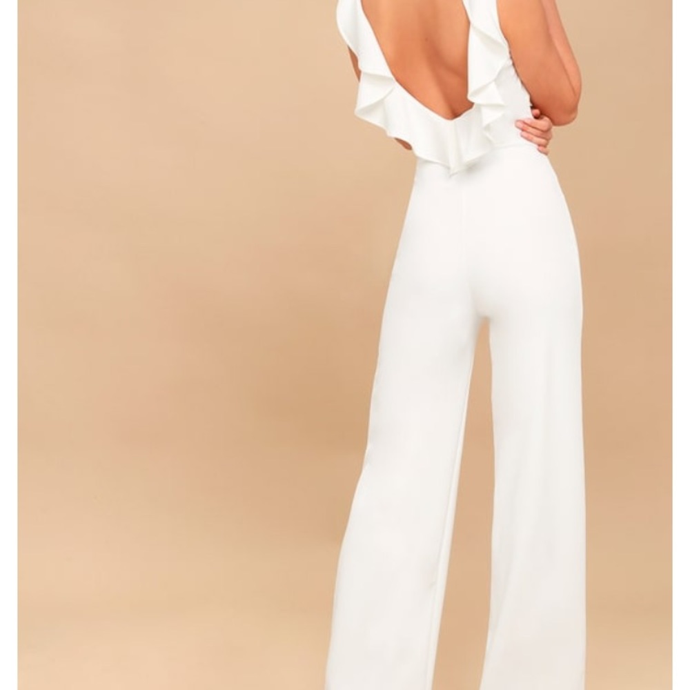 Lulus white jumpsuit